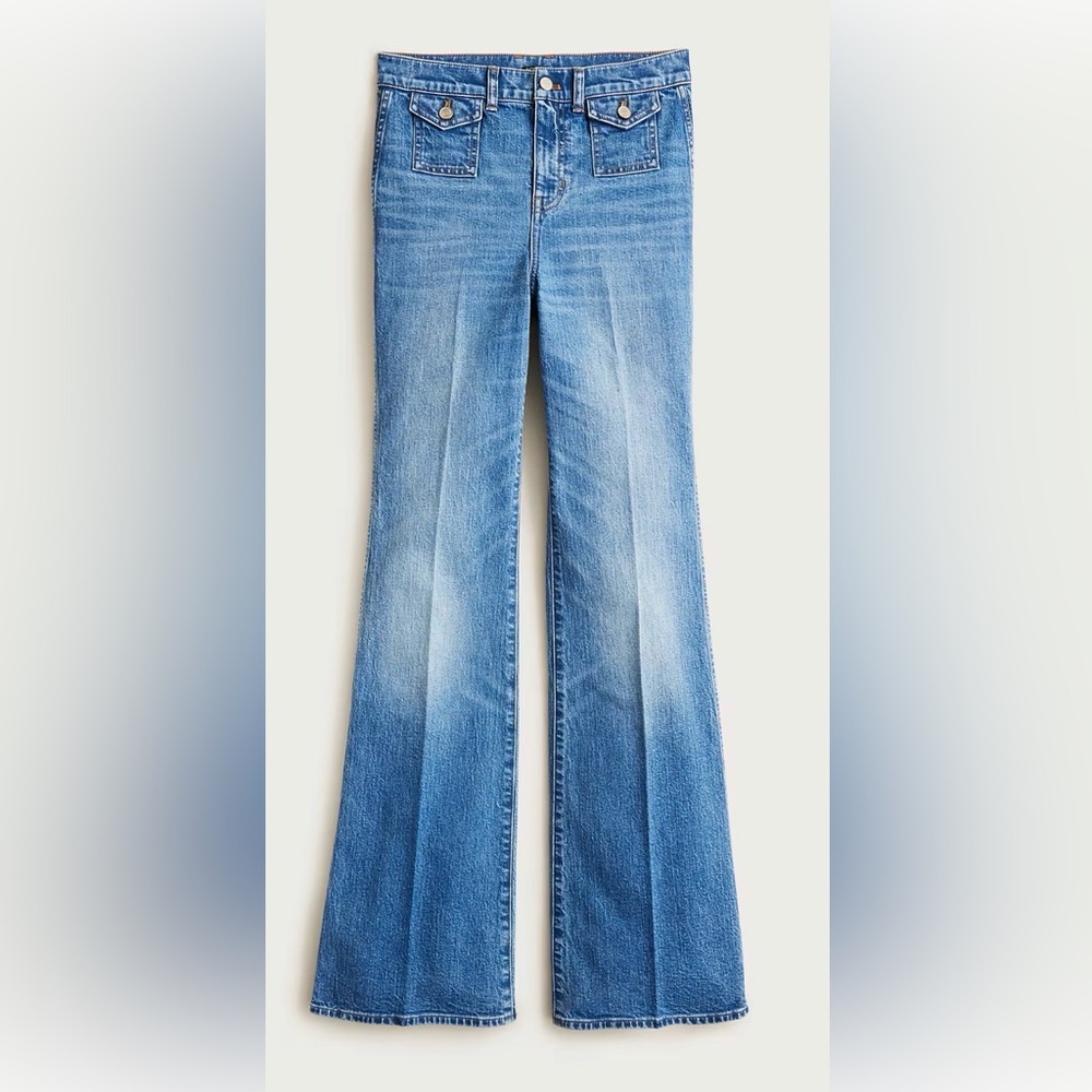 J.Crew Vintage Flare Jeans with Flap Pockets - size 31 - NEW w/ tags
